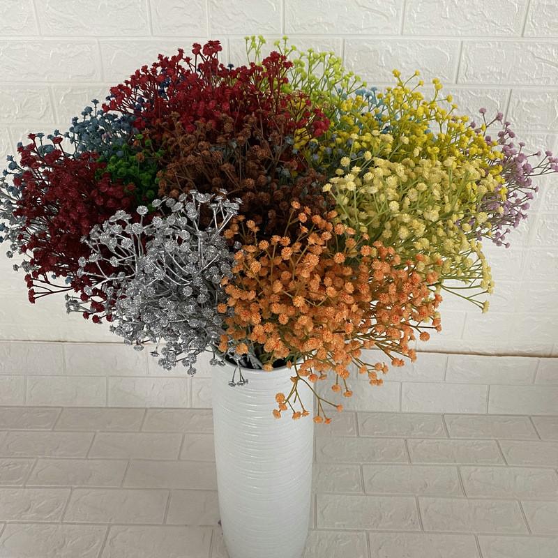 Gypsophila Realistic Plastic Wedding Bouquet Flower Bridal Party Staging Home
