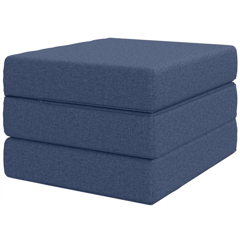 Folding Sofa Bed 75 x 63 x 45 cm Blue