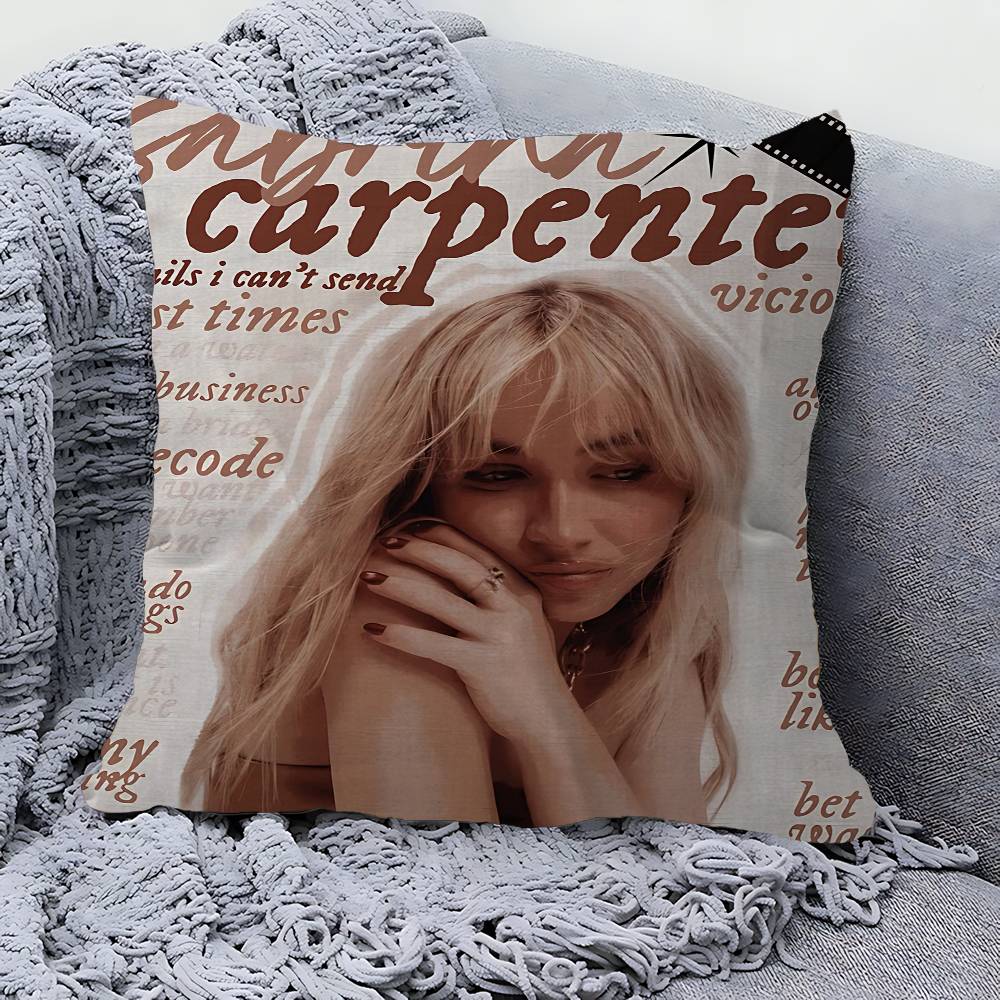 Copricuscino Design Cantante S-Sabrina C-Carpenter Copricuscino Decorazione Decorazioni Festività