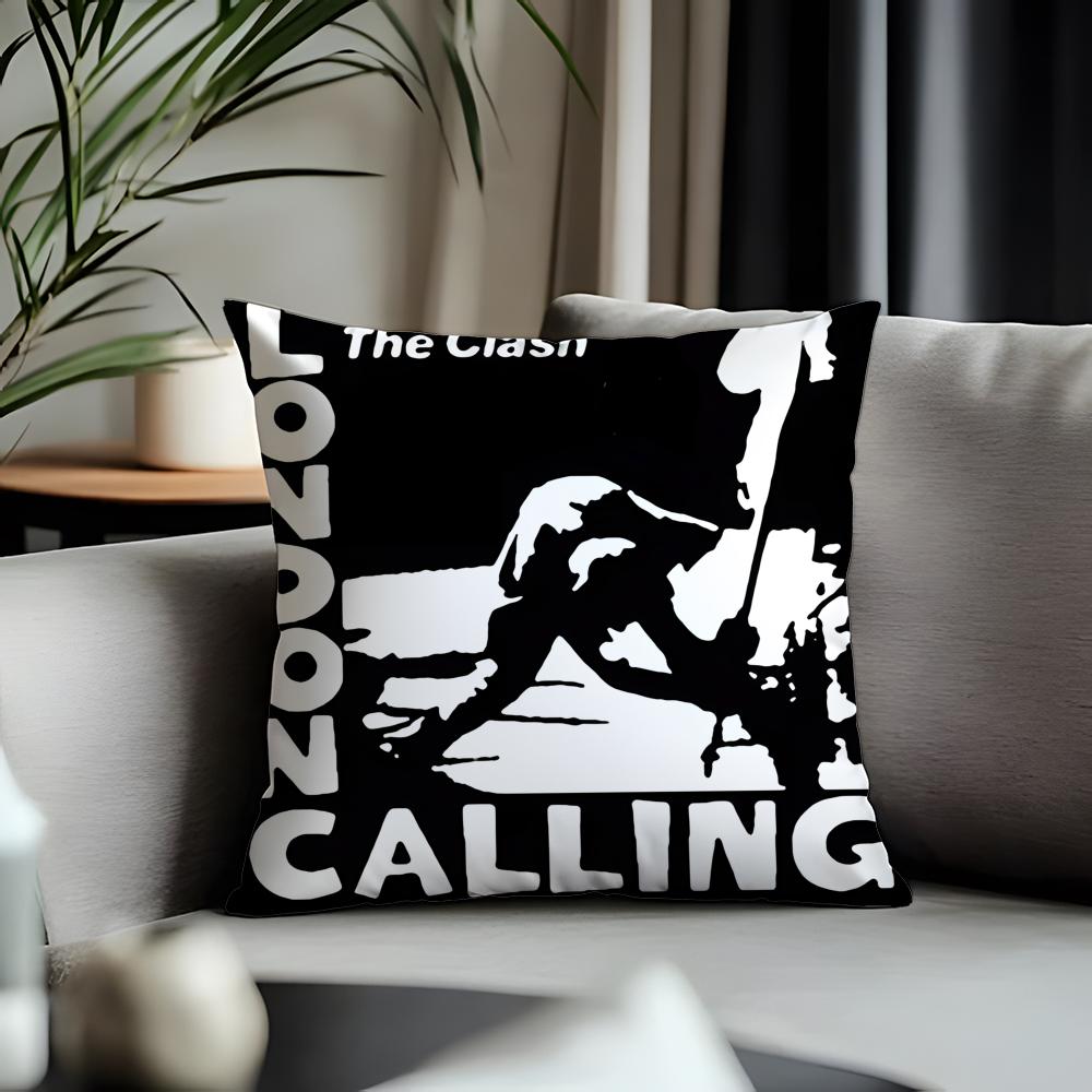 New TThe Clashed Cushion Cover Antidustmite Pillowcase Invisible Zipper Silky Short Plush Sofa Cushion Cover