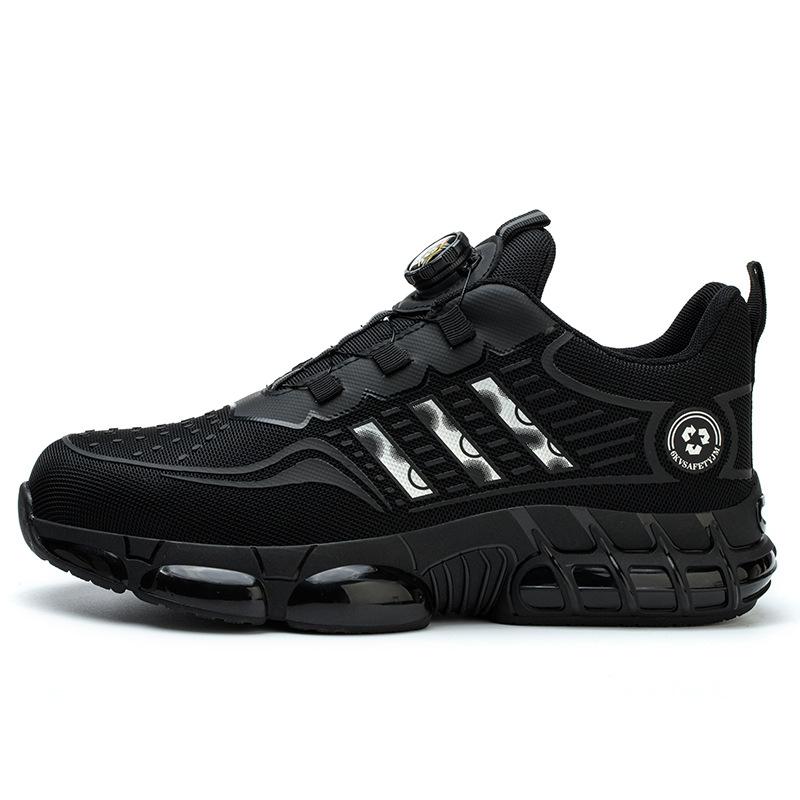 

Обувь для страхования труда, мужская, противоударная и противоударная, с вращающейся пряжкой, амортизирующая, изоляционная, с пластиковым пакетом на голове, рабочая обувь 43