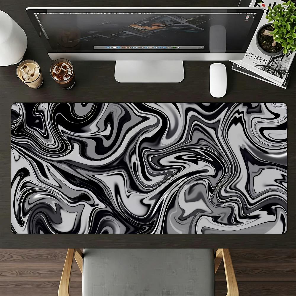 Strata Liquid Mouse Pad Large Nonslip Waterproof Mat Stitched Edge Keyboard Pad For Gaming Daily Office