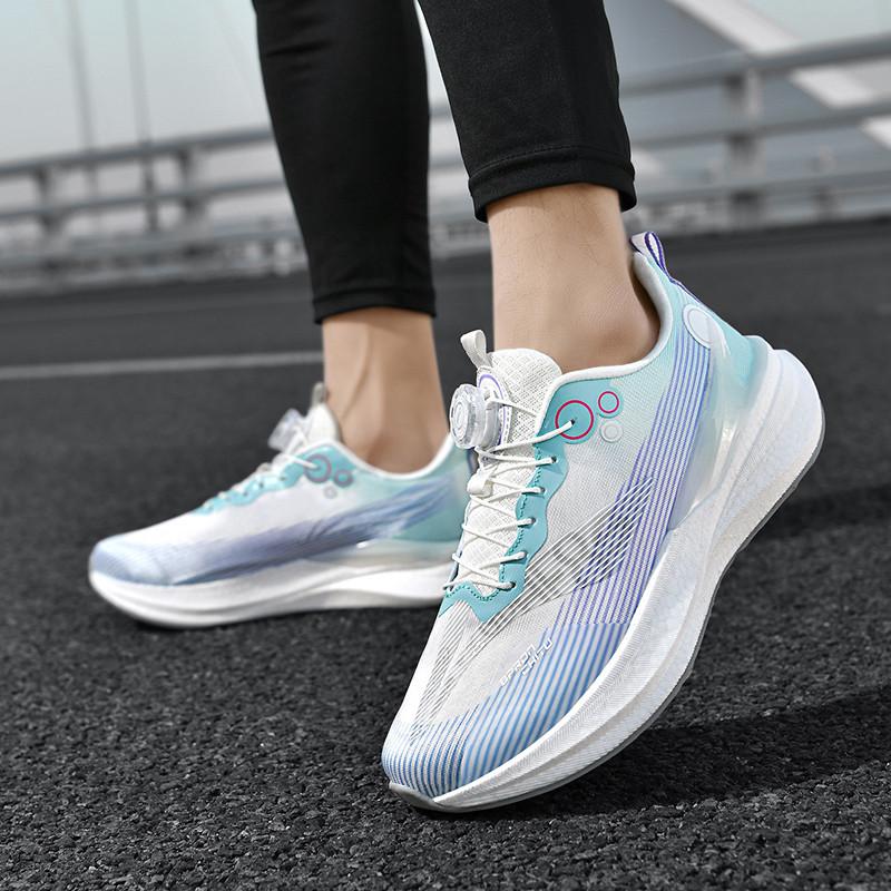 Red Rabbit 8PRO Running Shoes Men's and Women's Rotating Button Older Children's Student Physical Test Racing Carbon Board Shock Absorbing Breathable