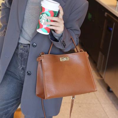 Bag Women's Head Layer Plant Tanned Cowhide Tote Stylish Single Shoulder Crossbody Premium Sense Commuter Bag