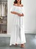 Women's Bohemian Sexy Off-Shoulder Short Sleeve Dress for Summer