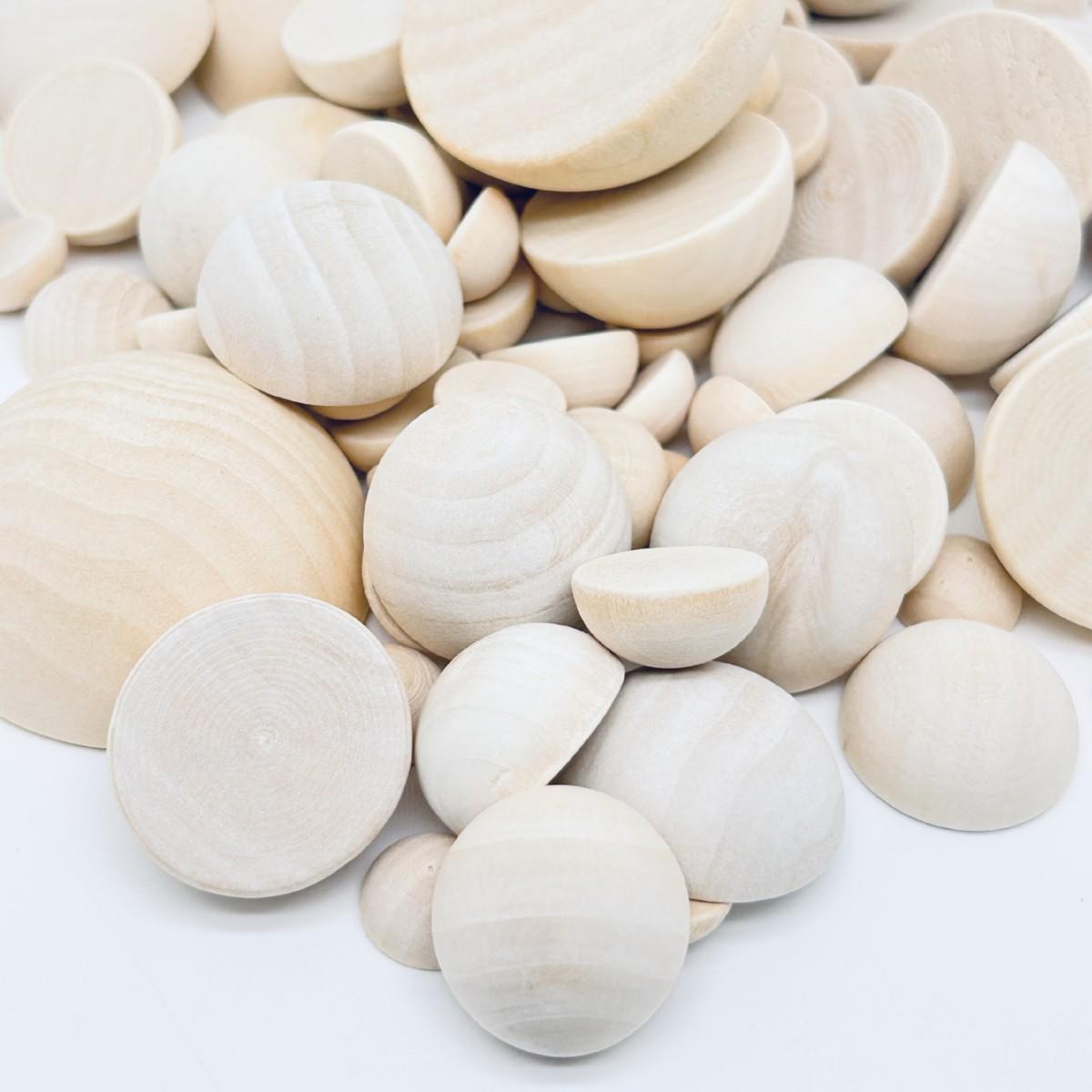 

Деревянные полукруглые цветные бусины для DIY ремесел и ювелирных изделий 1.5 cm