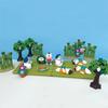 Zakka Summer Day Resin Ornaments watermelon Cat Home Desktop Scenic Decoration Mini Shooting Props Collection Toy for Kids