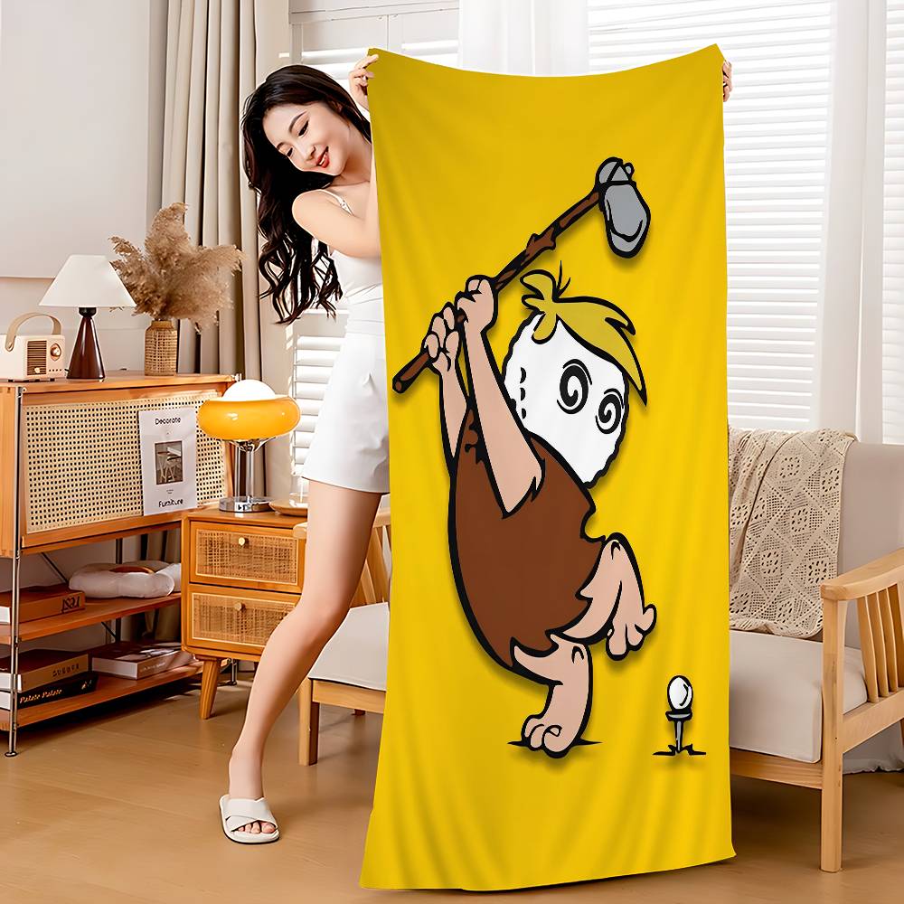L-Leisure M-Malbones Golf Beach Towel Cartoon Cute Summer Kids Large Bath Pool Beach Towel Microfiber Absorbent For Swimming