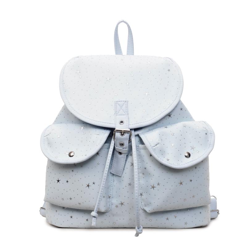 2026 Early Spring New Casual Large Capacity Backpacks Starry Sky String High Quality Denim Designer Style Backpacks for Women