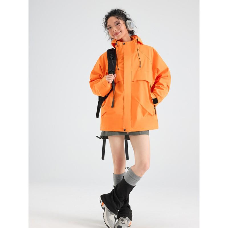 Men Women 3-in-1 Waterproof Windproof Hiking Jacket With Removable Fleece Liner Outdoor Camping Trekking Skiing