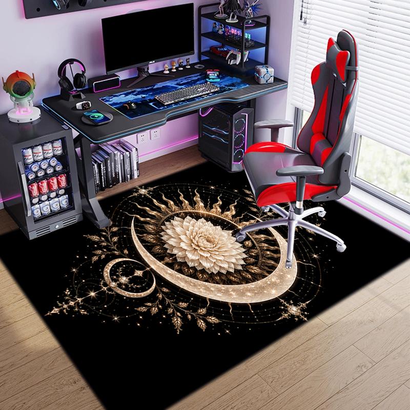 Mystical Lunar Phases Art Print Carpet Floor Mats Printing Christmas Gifts Fashion Art