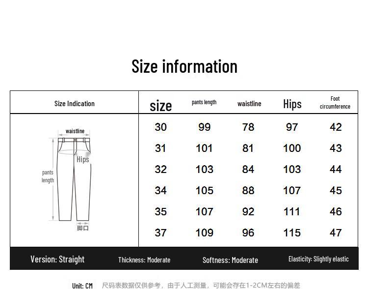 PEACEBIRD Men's Distressed Retro Washed Straight-Leg Denim Jeans