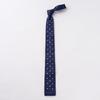 tie tie Blue Blue [Ogier] Tie/knit 100% silk/dot pattern/narrow tie/slim