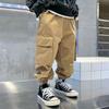 Boys Cargo Pants Spring Autumn Casual Long Style Trousers Kids Joggers Children Sport Outdoor Pants