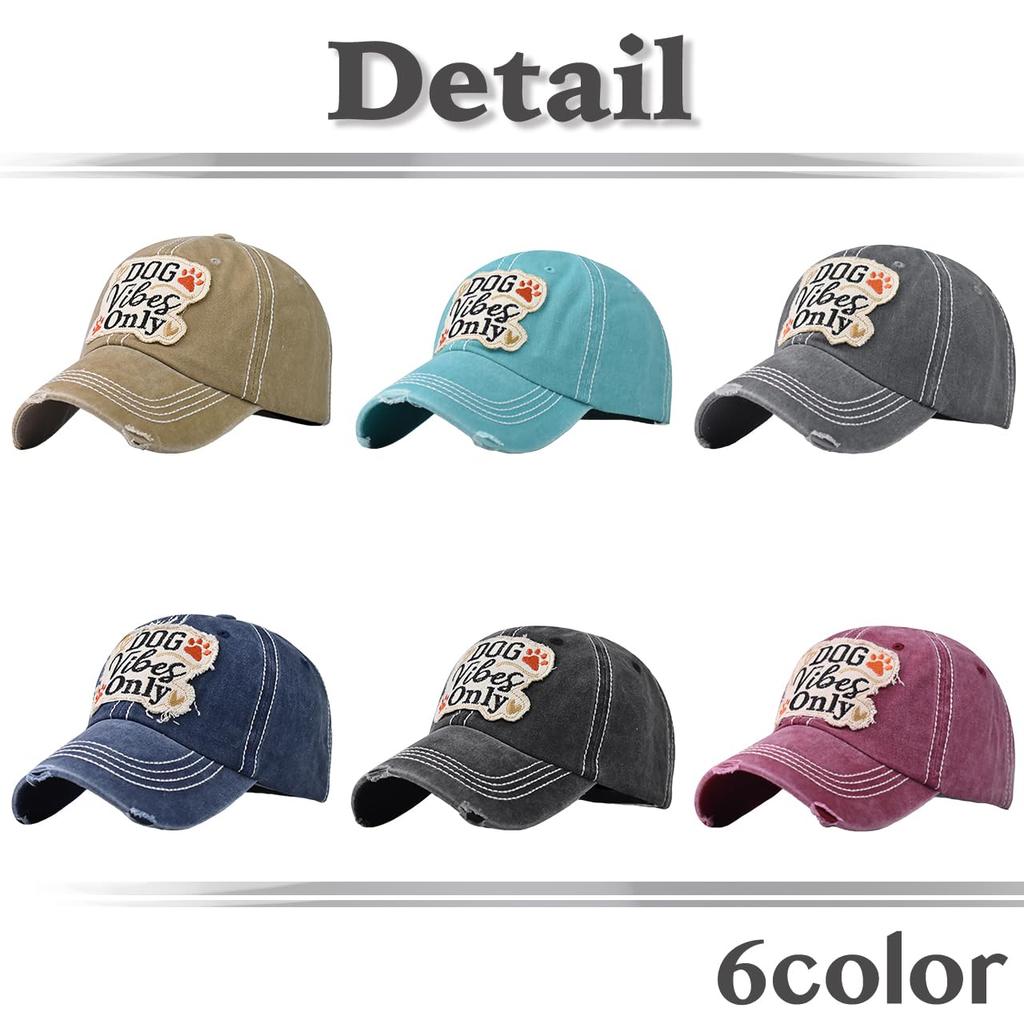 Baseball CZA445 [White Fang] Hat, Cap, Cap, Embroidered, Stylish, Casual, Adjustable, Breathable, Men's, Women's, (Navy)