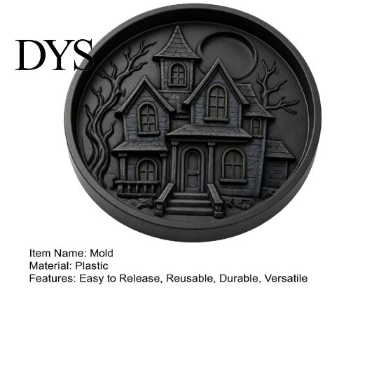 Easy Craft for Beginners Halloween Stepping Stone Mold, Reusable Plastic Molds, DIY Cement Sunflower Garden Path Maker Mold Patio Lawn & Backyard