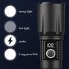 Strong Light Flashlight White Laser Aluminum Alloy Zoomable Outdoor Lighting Flashlight Outdoor Lamp Emergency for Fishing