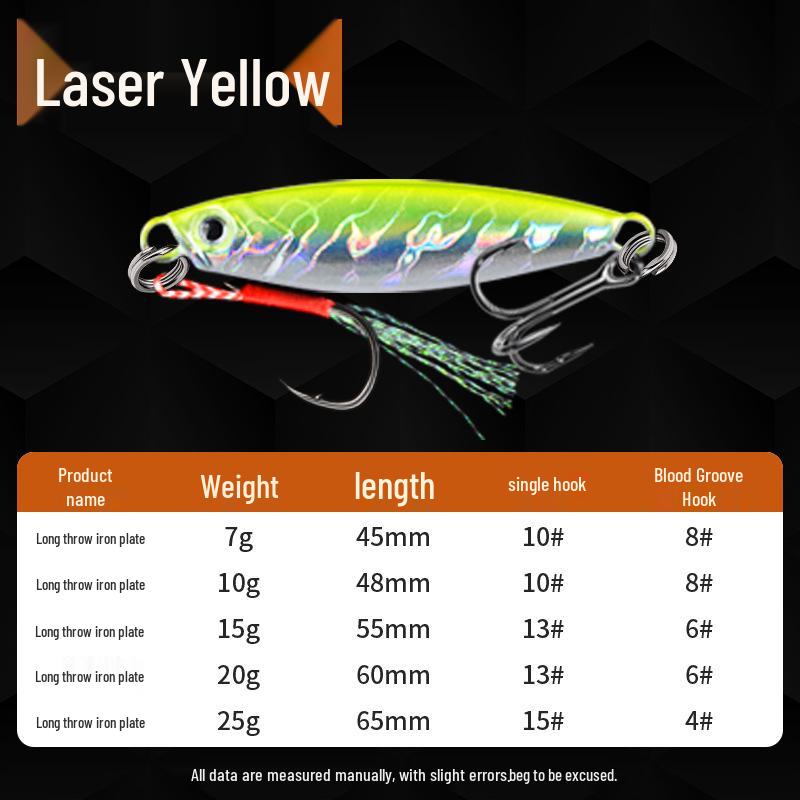 

Набор приманок для морской рыбалки на дальних дистанциях: Железная пластина приманка для испанской макрели 7g