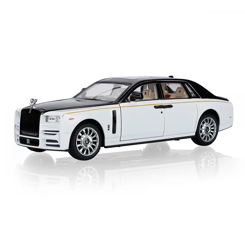 1:24 Rolls-Royce Phantom Alloy Models Car Toy Diecasts Metal Vehicles Simulation Sound Light Pull Back Function Toys Car A428