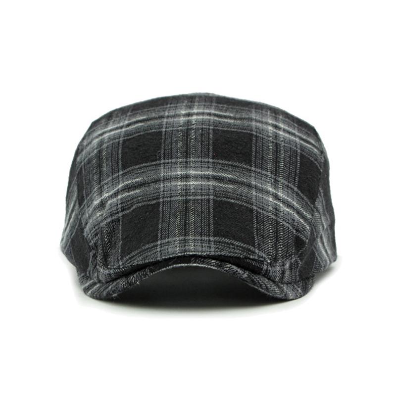 Pălărie de primăvară Pălărie carouri pentru femei Beretă retro Pălărie cu cozoroc britanică pentru bărbați Pălărie de pictor Pălărie cu cozoroc