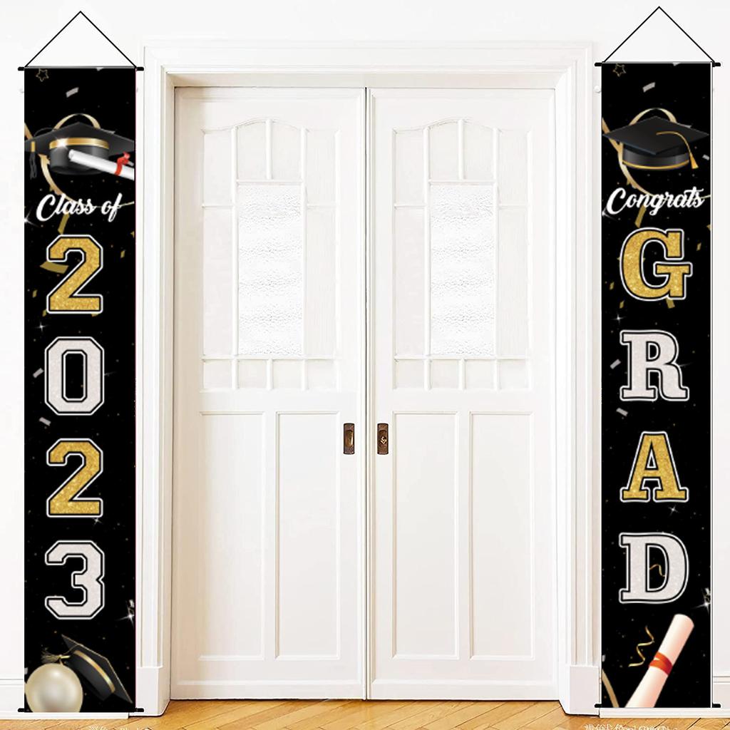 Grad Congrats Graduation Gateway Graduation Party Courtyard Arrangement Door Curtain Poster Customization