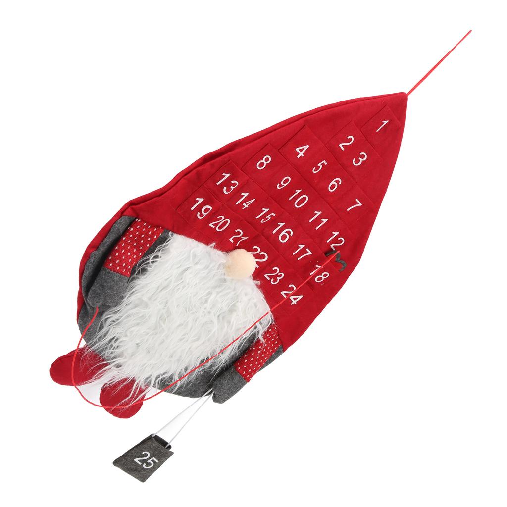 Weihnachtskalender Niedliches Weihnachtsmann-Aussehen Exquisite Handwerkskunst Schön Praktisch Wiederverwendbar