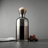 Stylish Glass Carafe with Rubber Wood Stopper Ideal Serving Water Juice Cocktails Kitchen Decor Dining Essentials