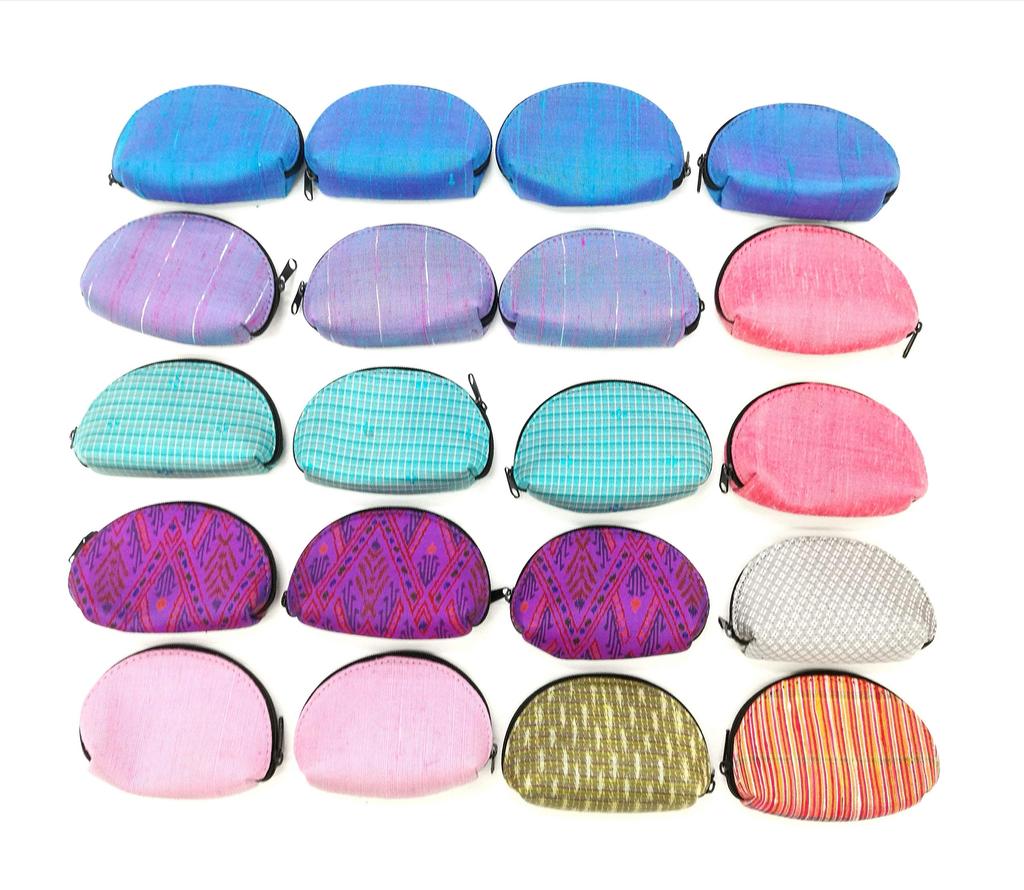 in perfect Silk Coin Purse, Small Item Case, Jewelry Pouch, Women's Wallet (Violet)