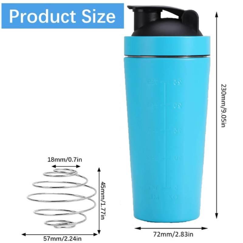 

Spacious 304 Stainless Steel Protein Powder Shaker Cup Ideal For Fitness And Sports Activities Sky Blue