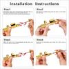 Adapter Remover Installer Tool with Double Size SAE 1/4 & 5/16 Port for R404A R407C R134A R32 R600 HVAC System