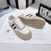 Leather Platform Color Matching Moral Training Shoes Women's Spring 2025 New Ins Tide Internet Celebrity Student Leisure Sports Shoes