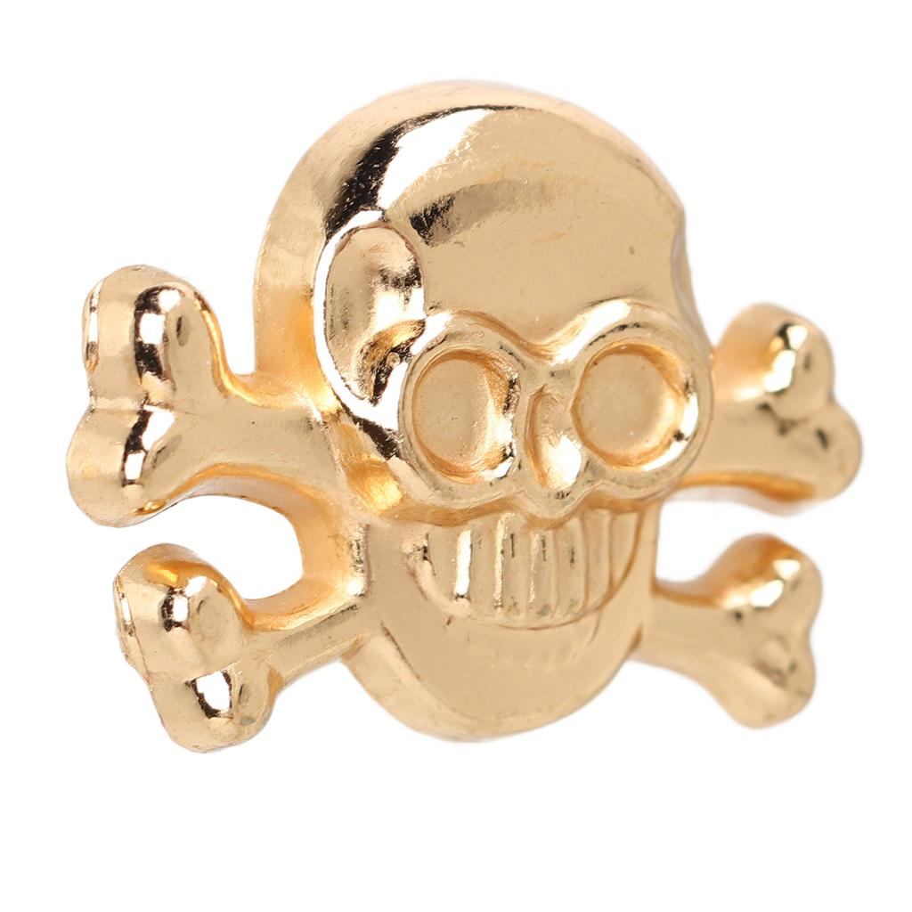 50 Sets Skull Rivets Gothic Style Beautiful Fashionable DIY Rivet Accessories for Making Shoes Belts Gold
