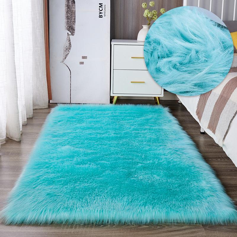 Weiche Flauschige Weiße Teppiche für Schlafzimmer Nachttisch Teppich Pelziger Sofabereich Teppich für Wohnzimmer Mädchenzimmer Plüsch Luxus Teppich Heimdekoration