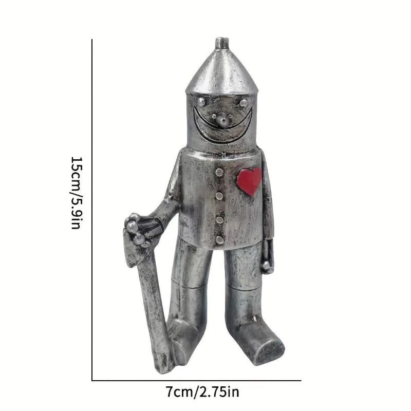 Tin Man Outdoor Statue Resin Whimsical Garden Figurine Lawn Ornament Modern Yard Decor For Garden Decoration Sculpture