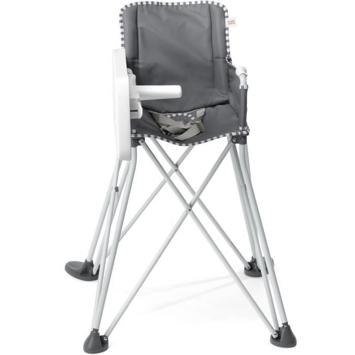 BRIGHT STARS Pop N Dine - Hochstuhl für Babymahlzeiten, faltbar, mobil, Reisehochstuhl, leicht, leicht zu reinigen, Tragetasche inklusive