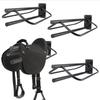 Wall-Mounted Cross-Country Saddle Rack for Oneness of Horse and Rider Harness