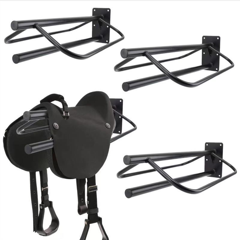Wall-Mounted Cross-Country Saddle Rack for Oneness of Horse and Rider Harness