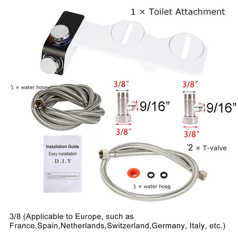 Биде унитаз насадка одинарная холодная вода для сиденья унитаза самоочищающееся давление воды биде унитаз сиденье 3/8