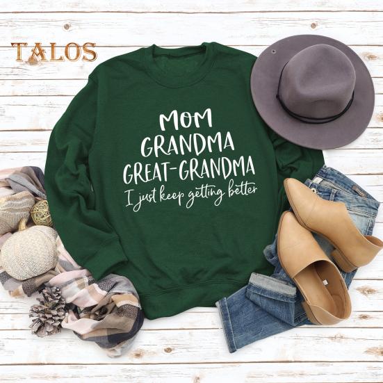 Toamnă Iarnă Hanorac pentru femei Imprimare cu litere Gât rotund Mâneci lungi Pulover liber Manșetă elastică Purtare zilnică Top casual