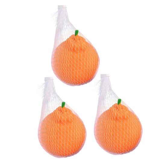 1/2/3/Pcs Orange Squeeze Toy with Mesh Bag Stress Relieving Dekopon Tangerine Toy Stretchy Anti-anxiety Simulation Fruit Sensory Fidget Toy