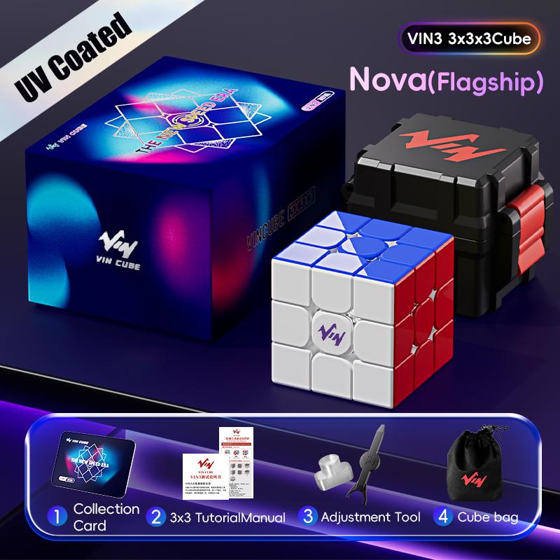 

3x3 Nova Maglev Ball Core UV Magic Cube VinCube 3x3 Racer Ball Core UV Speed Cube 3x3 Lite Cube Puzzle Toys