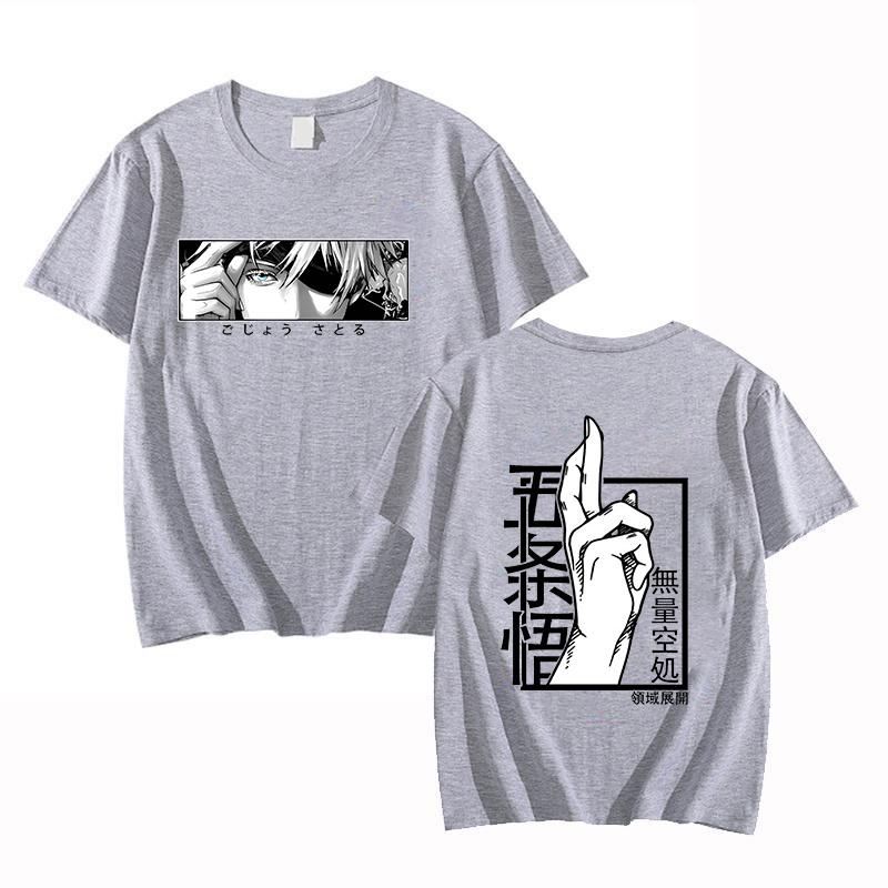 New Anime Gojo Satoru Print T-shirt Women's Men's Fashion Casual Summer Cool Shirs Unisex Anime Short Sleeve Shirts Tee