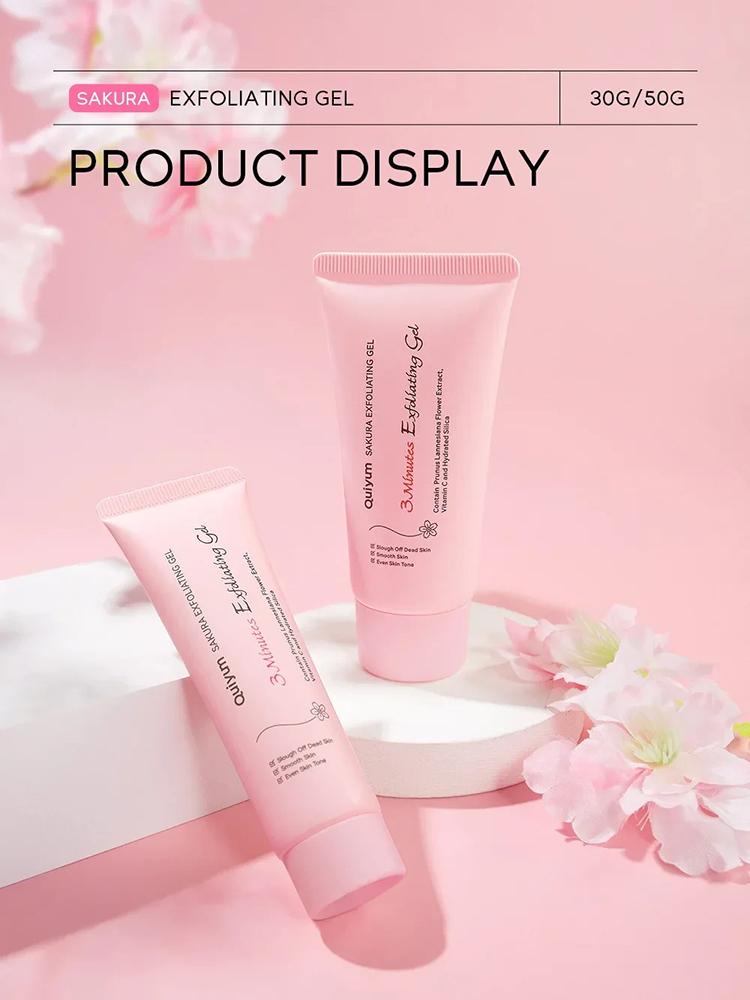 Sakura Exfoliating Peeling Gel Facial Scrub Moisturizing  Nourishing Repair Scrubs Face Cream Beauty Skin Care
