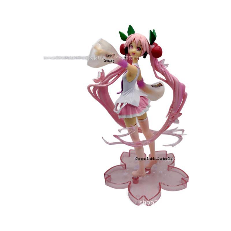 

Sakura Miku Anime Figure: Desktop Ornament and PC Case Model