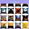Halloween Themed Cushion Cover With Super Soft Short-pile Velour Material