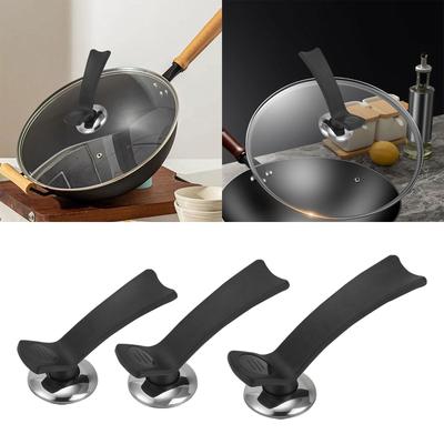Pot Lid Cover Knob Stand Anti Scalding Keep Lid Standup Easy To Install Pot Lid Bakelite Handle for Household Cookwares Kithcen