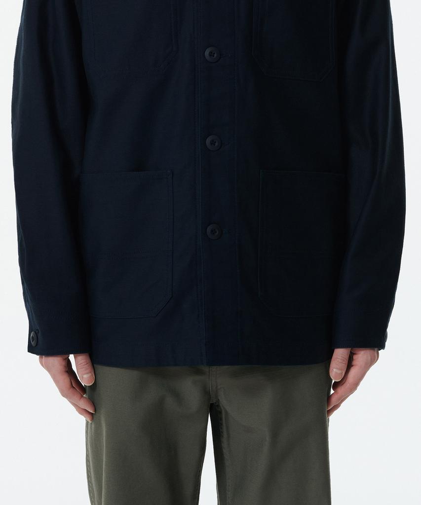 Musinsa Standard Back Satin Chore Jacket [Navy]