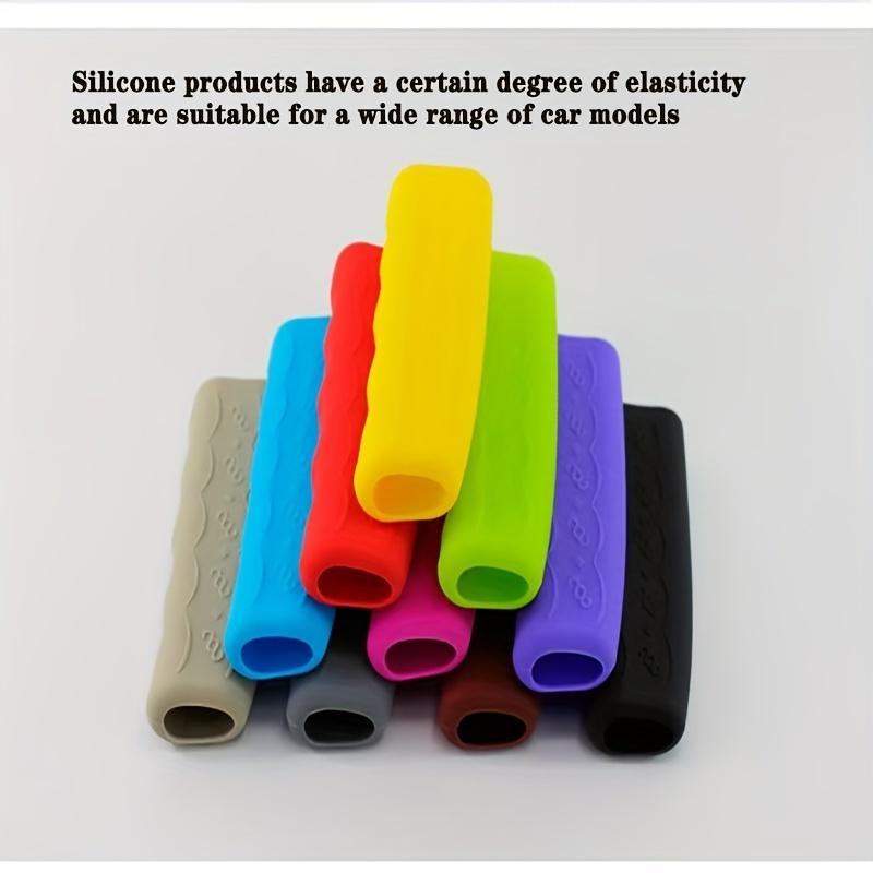 Vehicle Interior Protection Soft Silicone Parking Handbrake Grips  Anti Scratch Breathable For Ford Kia Mercedes Honda Toyota