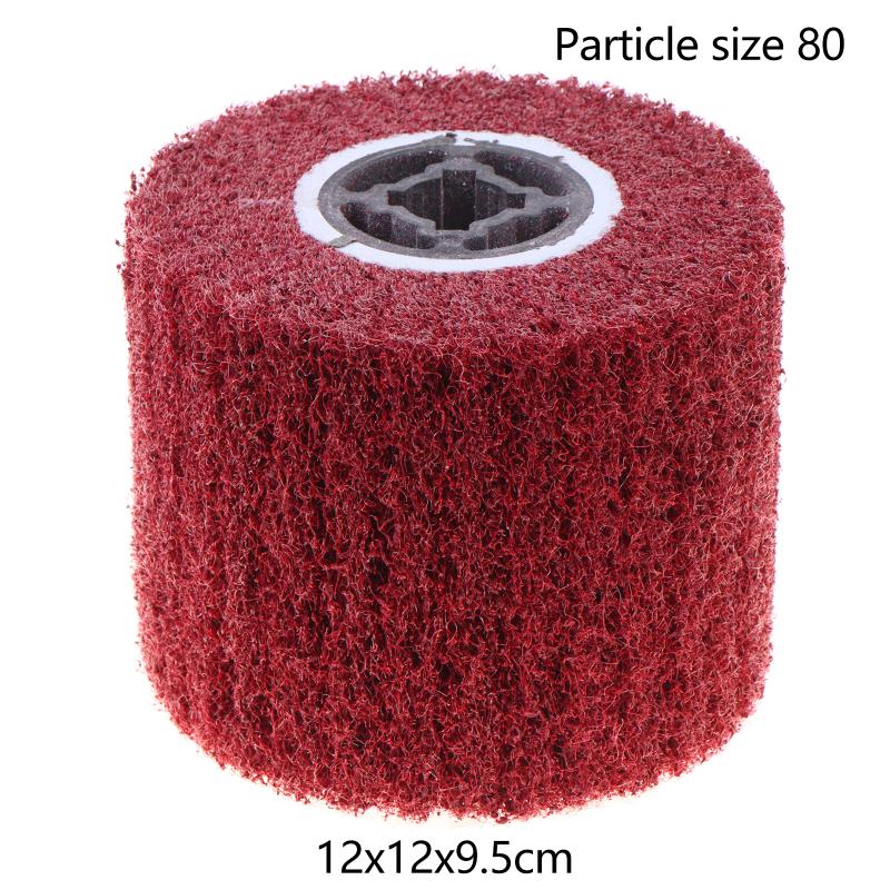 Stainless Steel Drum Polishing Wheel Wire Drawing Brush Non-woven Poly Felt for Automotive Body Polishing Rust Removal