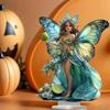 1pcs2D Bohemian Style Butterfly Fairy Statue Decoration - Forest Themed Decoration, Perfect for Bedroom and Living Room Decora